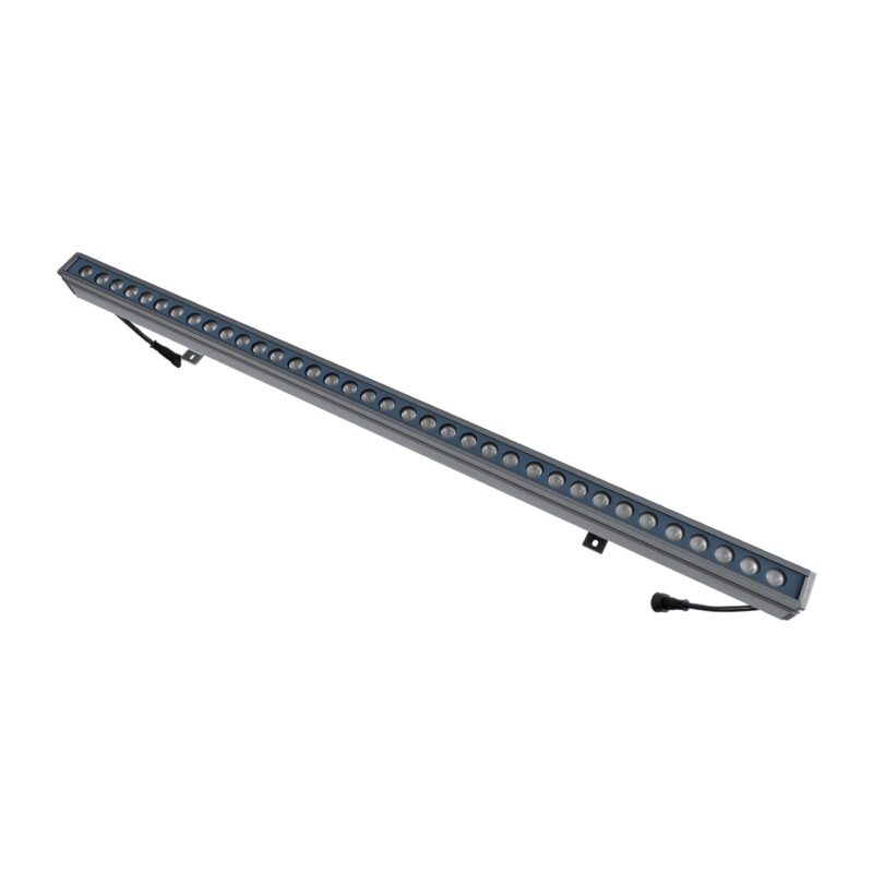 GLOBOSTAR® WASHERMOZA 90170 Μπάρα Φωτισμού Wall Washer LED 72W 6120lm 10-30° DC 24V Αδιάβροχο IP66 Πολύχρωμο RGB Dimmable – Bridgelux SMD Chip – Γκρι Ανθρακί – Μ100 x Π5 x Υ4cm – 3 Χρόνια Εγγύηση