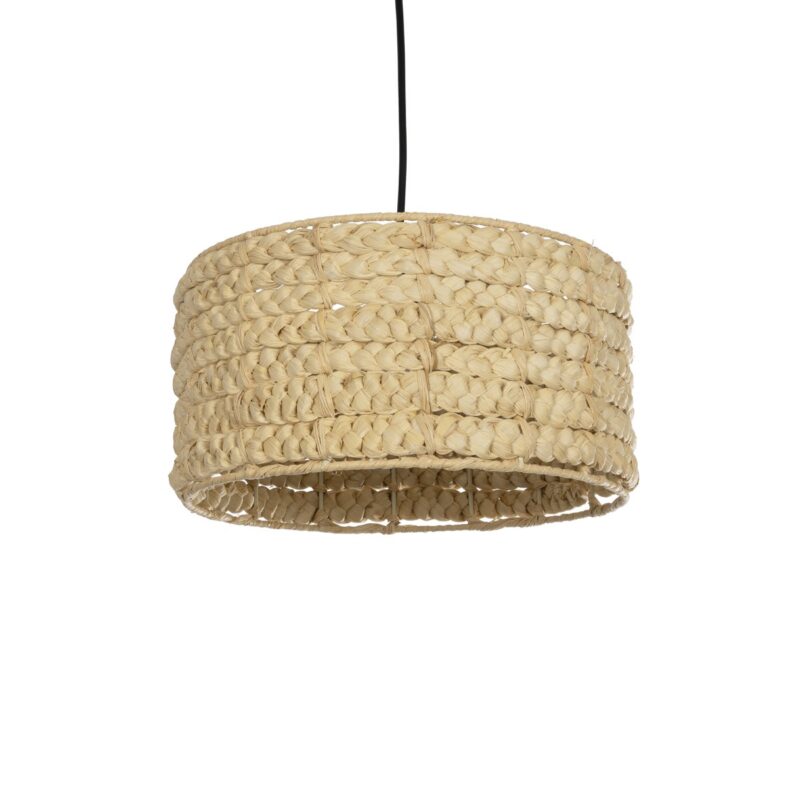 GLOBOSTAR® POMEGRANDE 204-0161 Boho Κρεμαστό Φωτιστικό Οροφής με Ντουί 1 x E27 AC 220-240V IP20 – Μπεζ – Μ32 x Π32 x Υ19cm