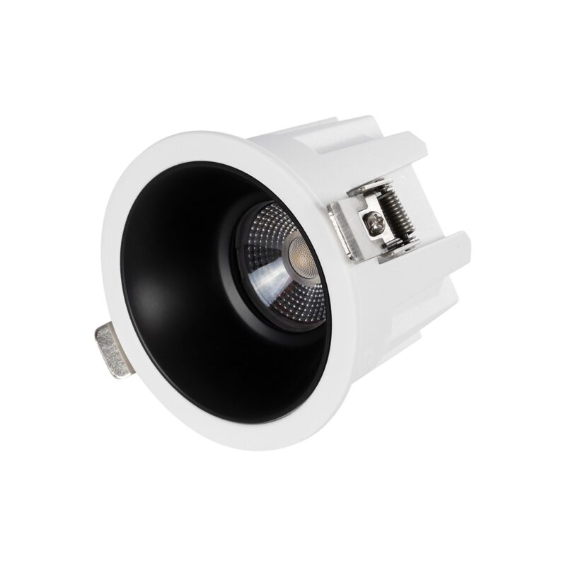 GLOBOSTAR® DUSTY 60340 Χωνευτό Downlight Σποτ LED 12W 1380lm 45° AC 220-240V Αδιάβροχο IP65 Φυσικό Λευκό 4500K – Bridgelux COB Chip & TÜV SÜD Driver – Λευκό & Μαύρο Ματ – Μ8.5 x Π8.5 x Υ7cm / Q7.2cm – 5 Χρόνια Εγγύηση