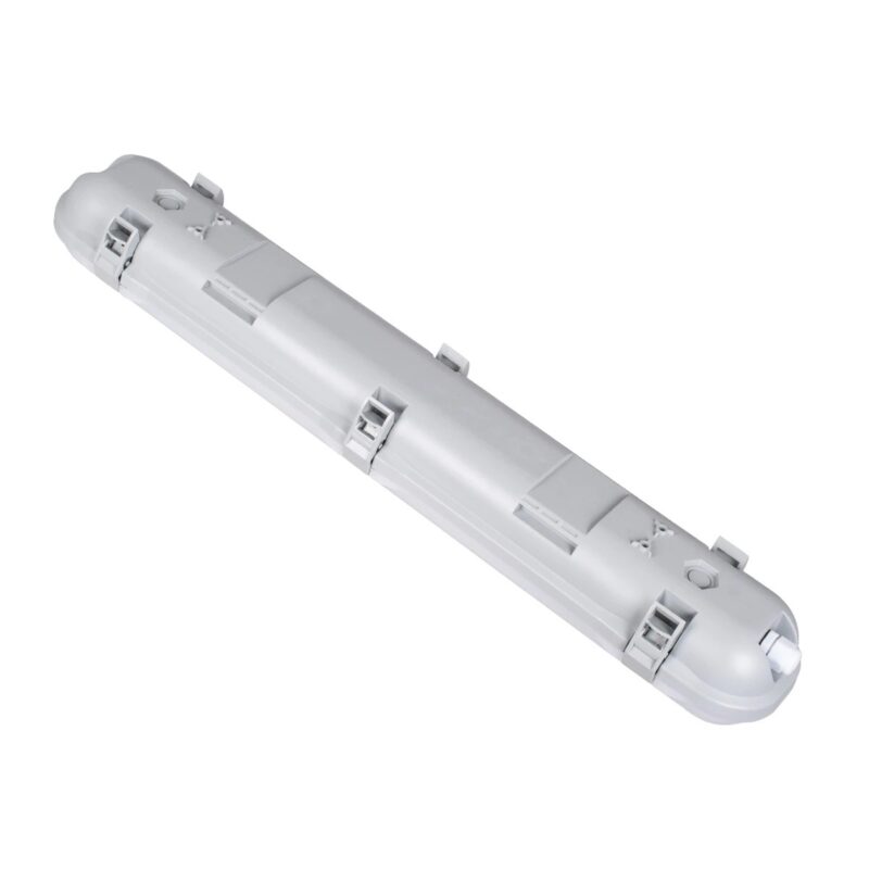 GLOBOSTAR® EMERGANO 60179 60cm Γραμμικό Βιομηχανικό Φωτιστικό Tri-Proof Τεχνολογίας Emergency με Ενσωματωμένη Μπαταρία Li-Ion 3.7V 2600mAH & Αυτονομία 3 Ώρες LED 24W 3120lm 120° AC 220-240V Αδιάβροχο IP65 Ψυχρό Λευκό 6000K – LUMILEDs SMD Chip & TÜV SÜD Driver – Γκρι με Γαλακτερό Κάλυμμα Πλαστικό PC – Μ60 x Π10.5 x Υ8cm – 5 Χρόνια Εγγύση