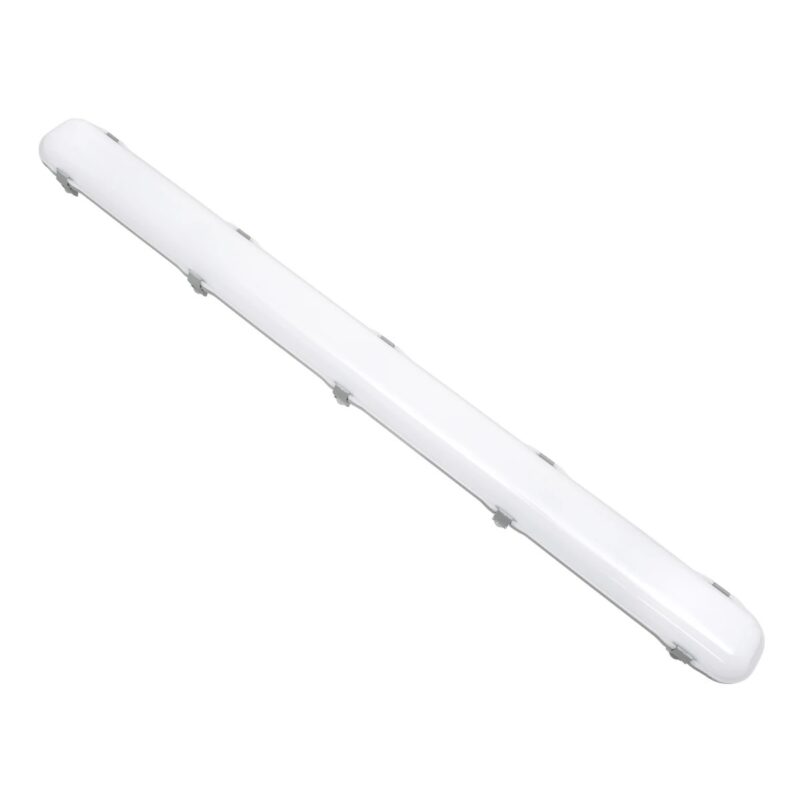 GLOBOSTAR® EMERGANO 60180 120cm Γραμμικό Βιομηχανικό Φωτιστικό Tri-Proof Τεχνολογίας Emergency με Ενσωματωμένη Μπαταρία Li-Ion 3.7V 5000mAH & Αυτονομία 3 Ώρες LED 48W 6240lm 120° AC 220-240V Αδιάβροχο IP65 Ψυχρό Λευκό 6000K – LUMILEDs SMD Chip & TÜV SÜD Driver – Γκρι με Γαλακτερό Κάλυμμα Πλαστικό PC – Μ120 x Π10.5 x Υ8cm – 5 Χρόνια Εγγύση