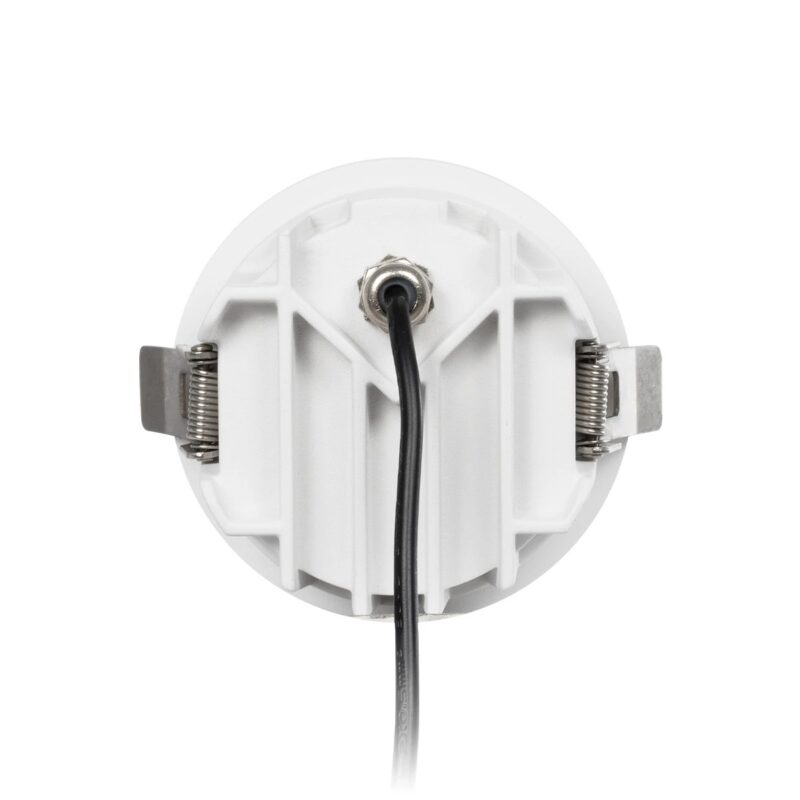 GLOBOSTAR® DUSTY 60340 Χωνευτό Downlight Σποτ LED 12W 1380lm 45° AC 220-240V Αδιάβροχο IP65 Φυσικό Λευκό 4500K – Bridgelux COB Chip & TÜV SÜD Driver – Λευκό & Μαύρο Ματ – Μ8.5 x Π8.5 x Υ7cm / Q7.2cm – 5 Χρόνια Εγγύηση