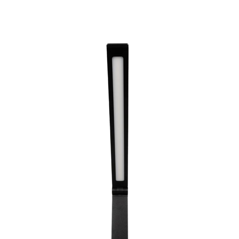 GLOBOSTAR® TEBLA 60482 Μοντέρνο Επιτραπέζιο Φωτιστικό Γραφείου με Ασύρματη Φόρτιση 5W 1A LED 5W 500lm 120° AC 220-240V IP20 Ρυθμιζόμενο Λευκό CCT με Αφή 2700K/4500K/6000K Dimmable – Bridgelux SMD Chip – Μαύρο – Μ11 x Π31 x Υ52cm – 2 Χρόνια Εγγύηση