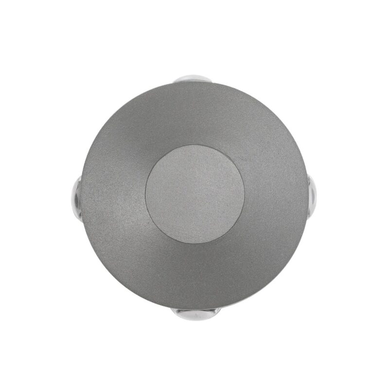kelvo® ARKOS KLV-101-0108 Φωτιστικό Τοίχου / Απλίκα LED 8W 840lm 15° AC 220-240V Αδιάβροχο IP65 Θερμό Λευκό 2700K – CREE SMD Chip & TÜV SÜD Driver – Γκρι Ανθρακί Ματ – Μ13 x Π5.5 x Υ13cm – 5 Χρόνια Εγγύηση