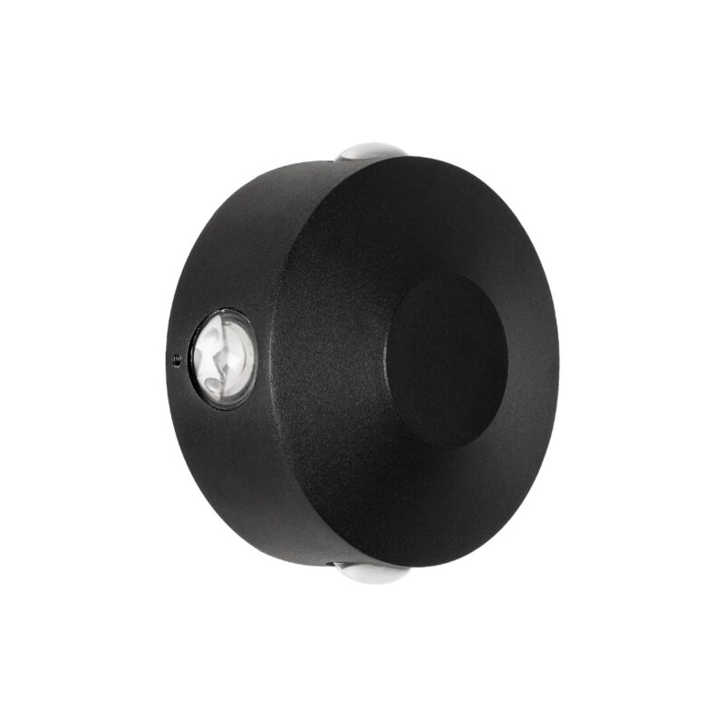 kelvo® ARKOS KLV-101-0107 Φωτιστικό Τοίχου / Απλίκα LED 8W 840lm 15° AC 220-240V Αδιάβροχο IP65 Θερμό Λευκό 2700K – CREE SMD Chip & TÜV SÜD Driver – Μαύρο Ματ – Μ13 x Π5.5 x Υ13cm – 5 Χρόνια Εγγύηση