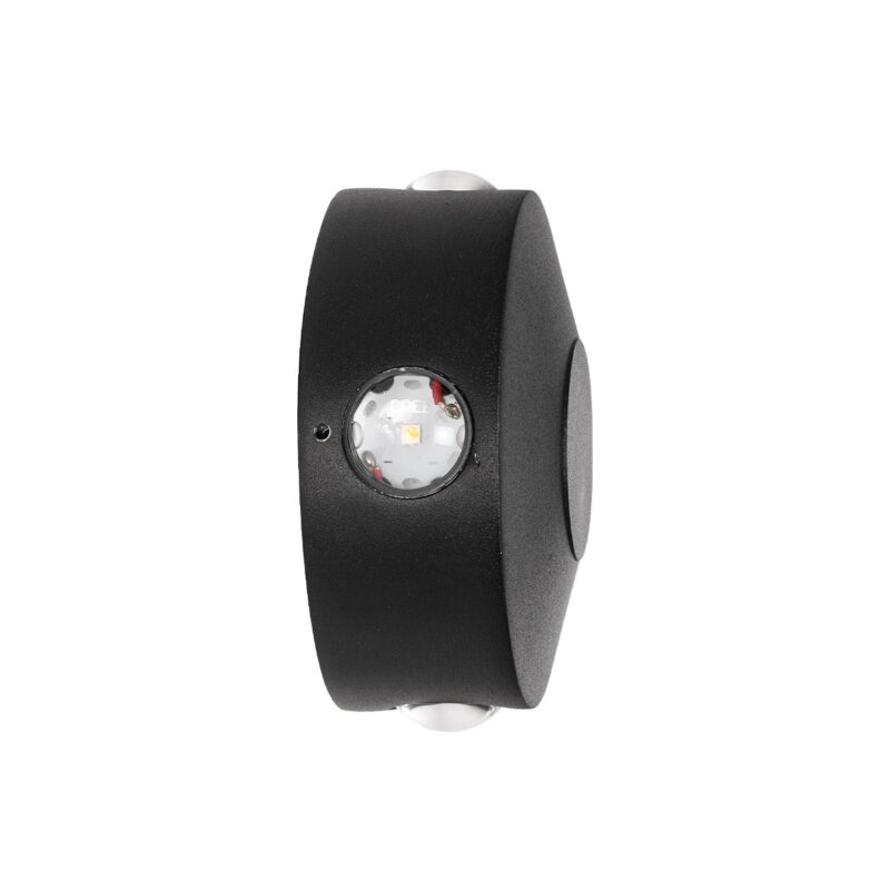 kelvo® ARKOS KLV-101-0107 Φωτιστικό Τοίχου / Απλίκα LED 8W 840lm 15° AC 220-240V Αδιάβροχο IP65 Θερμό Λευκό 2700K – CREE SMD Chip & TÜV SÜD Driver – Μαύρο Ματ – Μ13 x Π5.5 x Υ13cm – 5 Χρόνια Εγγύηση