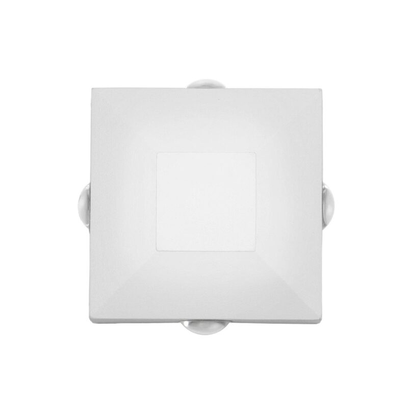 kelvo® ARKOS KLV-101-0112 Φωτιστικό Τοίχου / Απλίκα LED 8W 840lm 15° AC 220-240V Αδιάβροχο IP65 Θερμό Λευκό 2700K – CREE SMD Chip & TÜV SÜD Driver – Λευκό Ματ – Μ14 x Π5.5 x Υ14cm – 5 Χρόνια Εγγύηση
