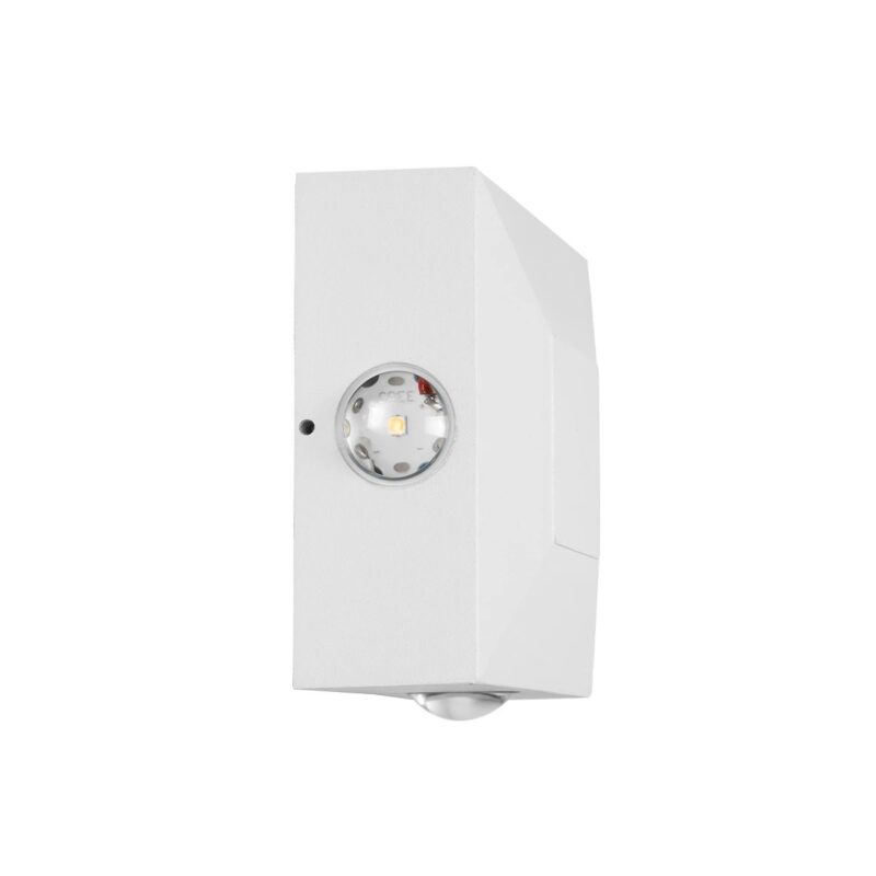 kelvo® ARKOS KLV-101-0112 Φωτιστικό Τοίχου / Απλίκα LED 8W 840lm 15° AC 220-240V Αδιάβροχο IP65 Θερμό Λευκό 2700K – CREE SMD Chip & TÜV SÜD Driver – Λευκό Ματ – Μ14 x Π5.5 x Υ14cm – 5 Χρόνια Εγγύηση