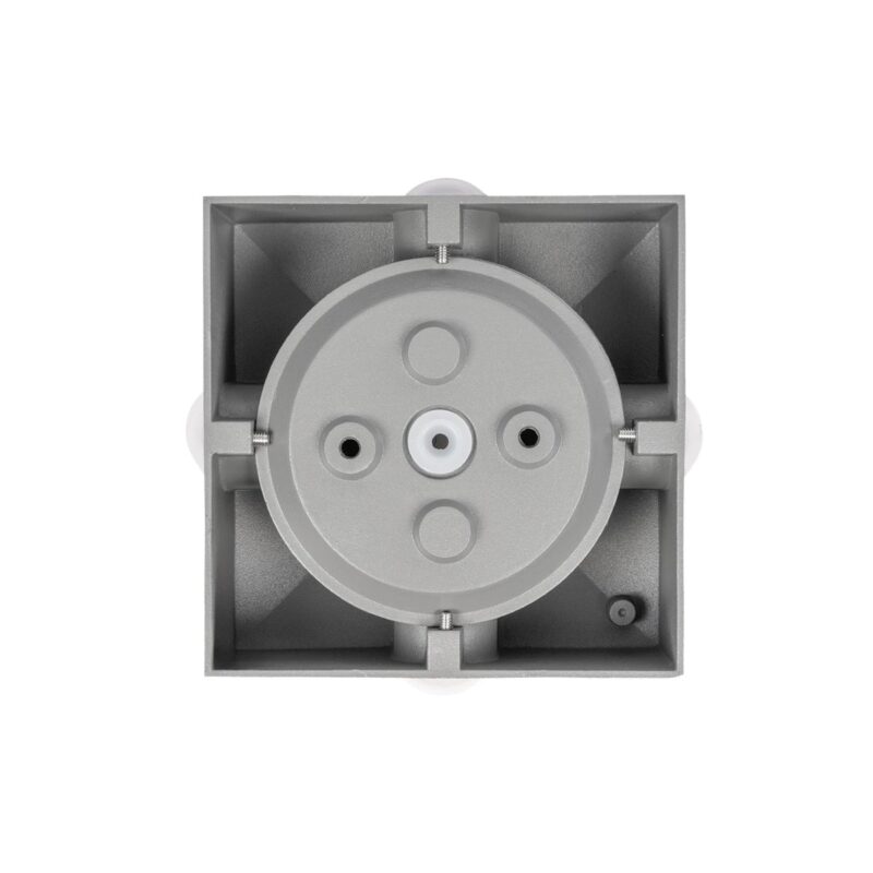 kelvo® ARKOS KLV-101-0111 Φωτιστικό Τοίχου / Απλίκα LED 8W 840lm 15° AC 220-240V Αδιάβροχο IP65 Θερμό Λευκό 2700K – CREE SMD Chip & TÜV SÜD Driver – Γκρι Ανθρακί Ματ – Μ14 x Π5.5 x Υ14cm – 5 Χρόνια Εγγύηση