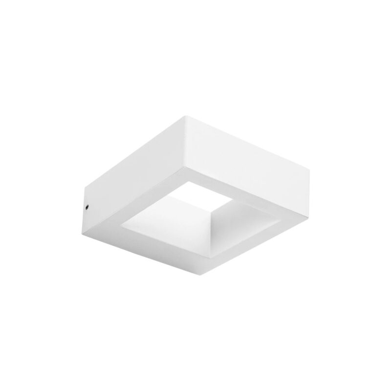 kelvo® AURA KLV-101-0118 Φωτιστικό Τοίχου / Απλίκα LED 7W 875lm 45° AC 220-240V Αδιάβροχο IP65 Θερμό Λευκό 2700K – Bridgelux COB Chip & TÜV SÜD Driver – Λευκό Ματ – Μ13 x Π15 x Υ4.5cm – 5 Χρόνια Εγγύηση