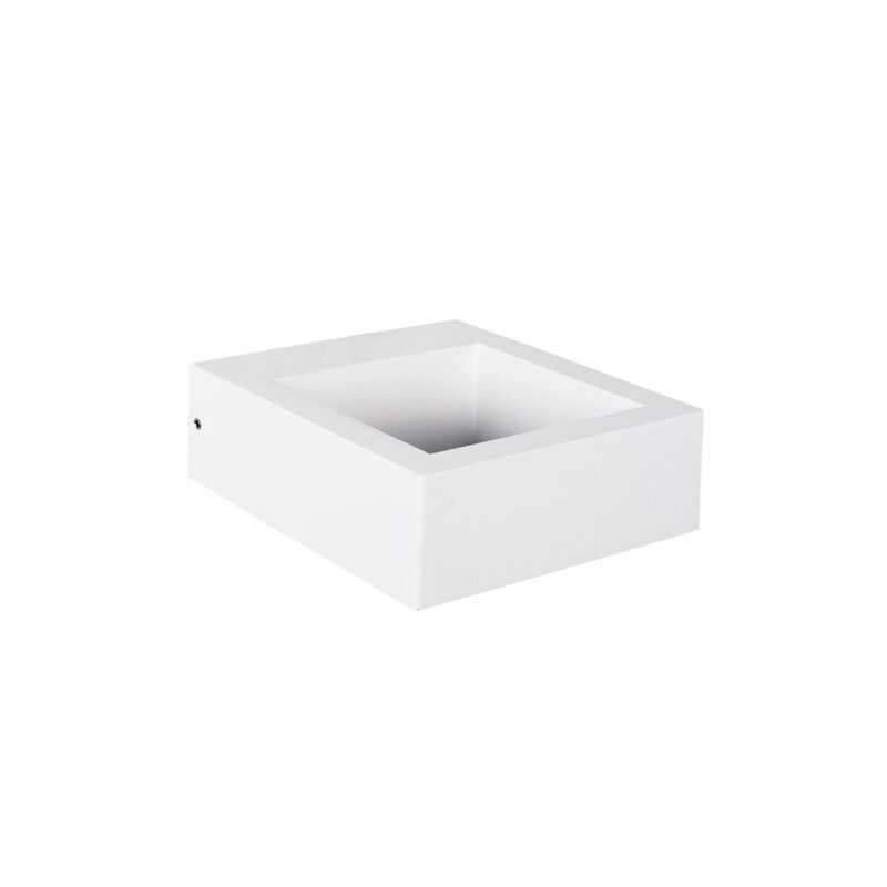 kelvo® AURA KLV-101-0118 Φωτιστικό Τοίχου / Απλίκα LED 7W 875lm 45° AC 220-240V Αδιάβροχο IP65 Θερμό Λευκό 2700K – Bridgelux COB Chip & TÜV SÜD Driver – Λευκό Ματ – Μ13 x Π15 x Υ4.5cm – 5 Χρόνια Εγγύηση