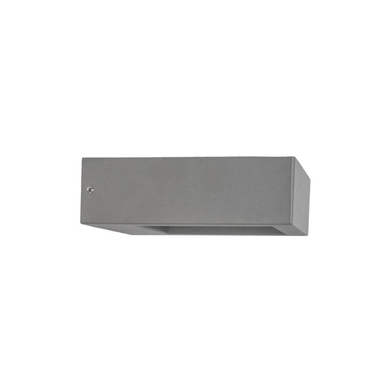 kelvo® AURA KLV-101-0117 Φωτιστικό Τοίχου / Απλίκα LED 7W 875lm 45° AC 220-240V Αδιάβροχο IP65 Θερμό Λευκό 2700K – Bridgelux COB Chip & TÜV SÜD Driver – Γκρι Ανθρακί Ματ – Μ13 x Π15 x Υ4.5cm – 5 Χρόνια Εγγύηση
