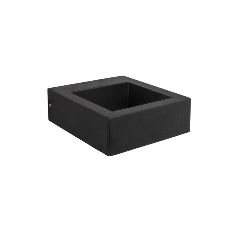 kelvo® AURA KLV-101-0116 Φωτιστικό Τοίχου / Απλίκα LED 7W 875lm 45° AC 220-240V Αδιάβροχο IP65 Θερμό Λευκό 2700K – Bridgelux COB Chip & TÜV SÜD Driver – Μαύρο Ματ – Μ13 x Π15 x Υ4.5cm – 5 Χρόνια Εγγύηση