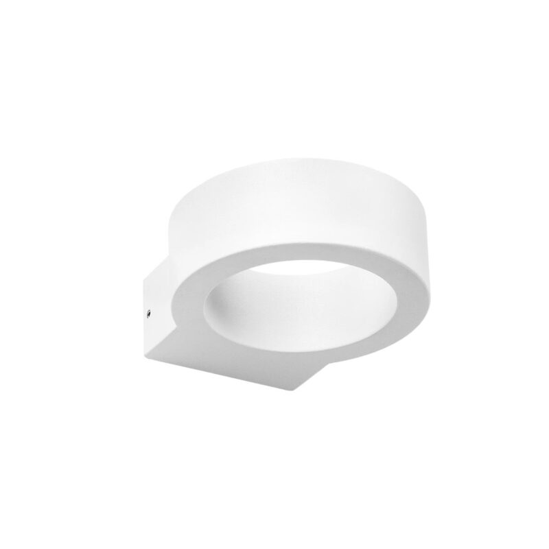 kelvo® AURA KLV-101-0115 Φωτιστικό Τοίχου / Απλίκα LED 7W 875lm 45° AC 220-240V Αδιάβροχο IP65 Θερμό Λευκό 2700K – Bridgelux COB Chip & TÜV SÜD Driver – Λευκό Ματ – Μ15 x Π13 x Υ4.5cm – 5 Χρόνια Εγγύηση
