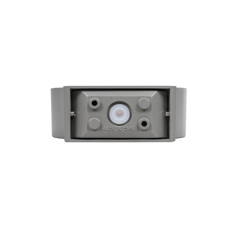 kelvo® AURA KLV-101-0114 Φωτιστικό Τοίχου / Απλίκα LED 7W 875lm 45° AC 220-240V Αδιάβροχο IP65 Θερμό Λευκό 2700K – Bridgelux COB Chip & TÜV SÜD Driver – Γκρι Ανθρακί Ματ – Μ15 x Π13 x Υ4.5cm – 5 Χρόνια Εγγύηση