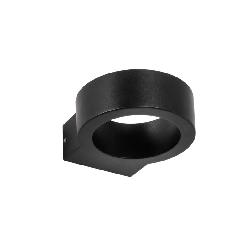 kelvo® AURA KLV-101-0113 Φωτιστικό Τοίχου / Απλίκα LED 7W 875lm 45° AC 220-240V Αδιάβροχο IP65 Θερμό Λευκό 2700K – Bridgelux COB Chip & TÜV SÜD Driver – Μαύρο Ματ – Μ15 x Π13 x Υ4.5cm – 5 Χρόνια Εγγύηση