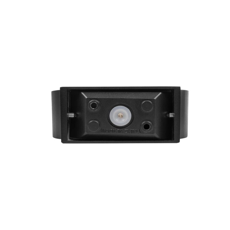 kelvo® AURA KLV-101-0113 Φωτιστικό Τοίχου / Απλίκα LED 7W 875lm 45° AC 220-240V Αδιάβροχο IP65 Θερμό Λευκό 2700K – Bridgelux COB Chip & TÜV SÜD Driver – Μαύρο Ματ – Μ15 x Π13 x Υ4.5cm – 5 Χρόνια Εγγύηση