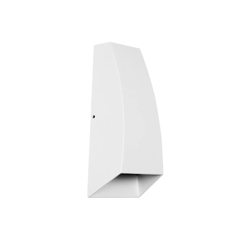 kelvo® FLUX KLV-101-0121 Φωτιστικό Τοίχου / Απλίκα LED 6W 750lm 30° AC 220-240V Αδιάβροχο IP65 Θερμό Λευκό 2700K – Bridgelux COB Chip & TÜV SÜD Driver – Λευκό Ματ – Μ5 x Π8.5 x Υ17cm – 5 Χρόνια Εγγύηση