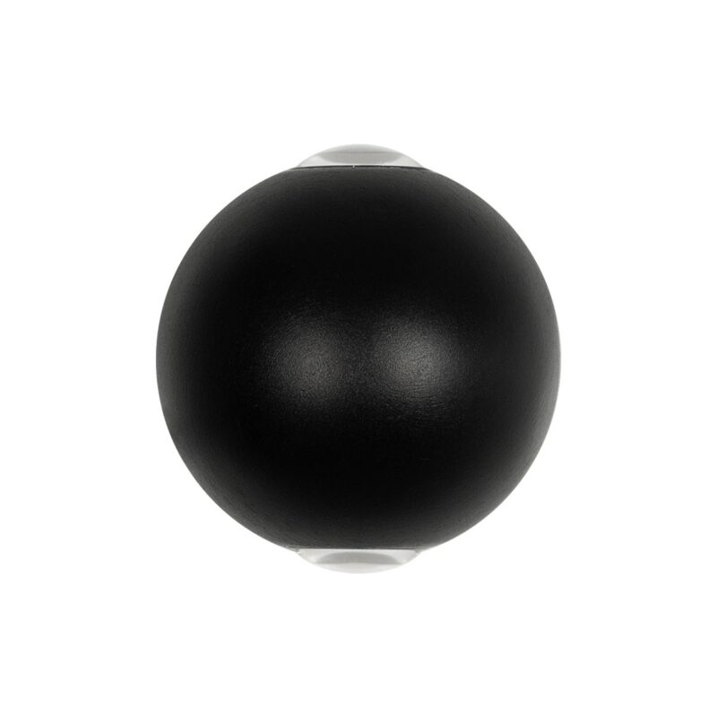 GLOBOSTAR® VEGA 60672 Μοντέρνο Φωτιστικό Τοίχου – Απλίκα LED 6W 750lm 30° AC 220-240V Αδιάβροχο IP65 Θερμό Λευκό 2700K – Bridgelux COB Chip & TÜV SÜD Driver – Μαύρο Ματ – Μ10 x Π7.5 x Υ10cm – 5 Χρόνια Εγγύηση