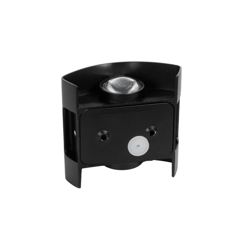 GLOBOSTAR® SIXOAD 60676 Μοντέρνο Φωτιστικό Τοίχου – Απλίκα LED 4W 500lm 30° AC 220-240V Αδιάβροχο IP65 Θερμό Λευκό 2700K – CREE XPE Chip & TÜV SÜD Driver – Μαύρο Ματ – Μ8.5 x Π3.5 x Υ8cm – 5 Χρόνια Εγγύηση