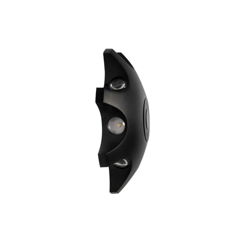 GLOBOSTAR® SPARK 60684 Μοντέρνο Φωτιστικό Τοίχου – Απλίκα LED 16W 2000lm 30° AC 220-240V Αδιάβροχο IP65 Θερμό Λευκό 2700K – CREE XPE Chip & TÜV SÜD Driver – Μαύρο Ματ – Μ25 x Π6 x Υ25cm – 5 Χρόνια Εγγύηση