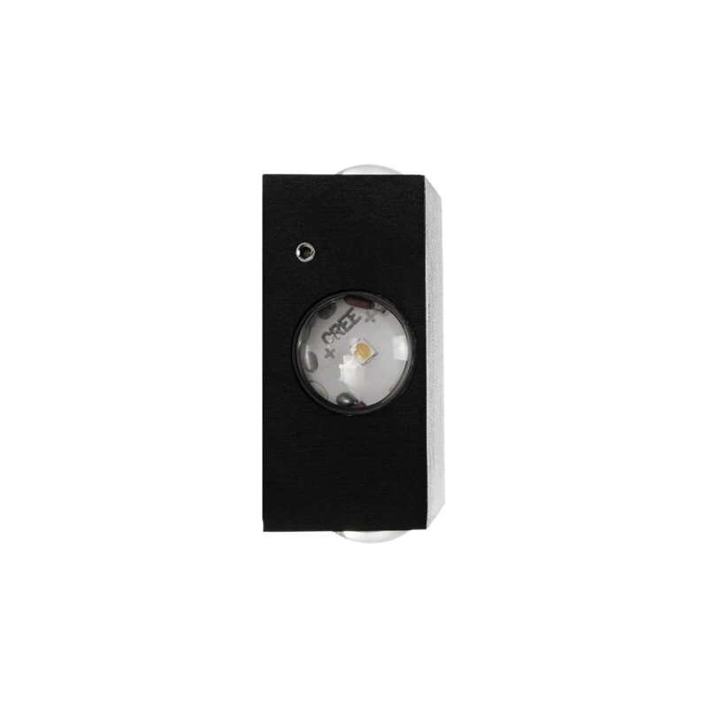 GLOBOSTAR® HIKARI 60686 Μοντέρνο Φωτιστικό Τοίχου – Απλίκα LED 8W 1000lm 30° AC 220-240V Αδιάβροχο IP65 Θερμό Λευκό 2700K – CREE XPE Chip & TÜV SÜD Driver – Μαύρο Ματ – Μ9 x Π4 x Υ9cm – 5 Χρόνια Εγγύηση