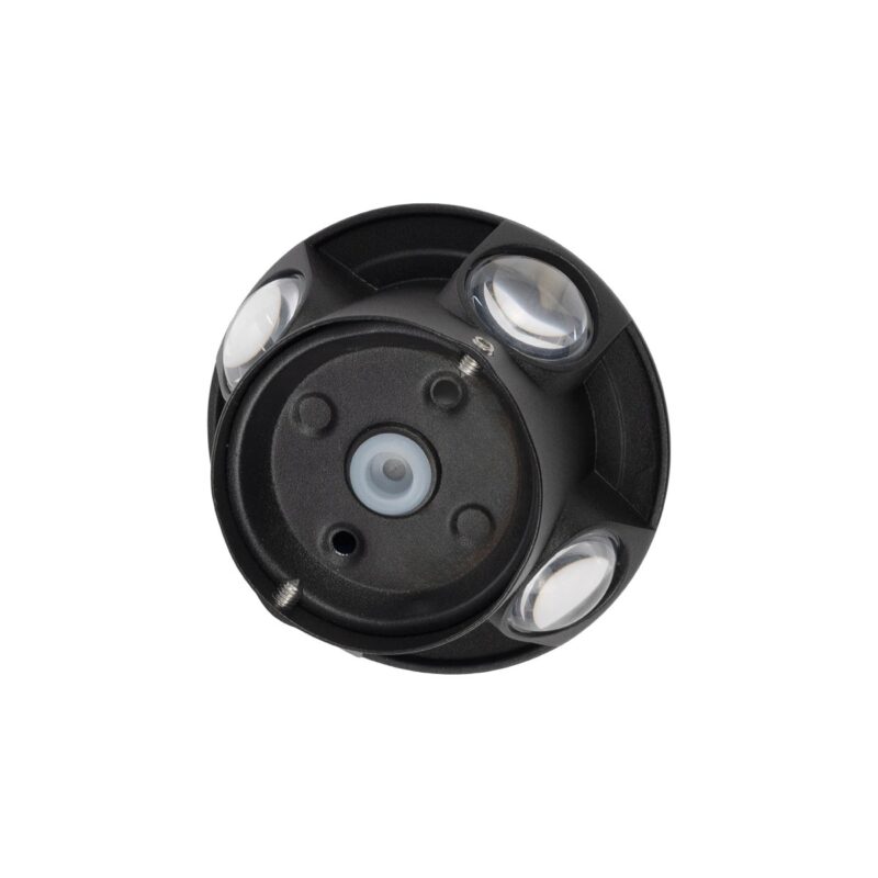 GLOBOSTAR® SOL 60689 Μοντέρνο Φωτιστικό Τοίχου – Απλίκα LED 8W 1000lm 30° AC 220-240V Αδιάβροχο IP65 Θερμό Λευκό 2700K – CREE XPE Chip & TÜV SÜD Driver – Μαύρο Ματ – Μ10 x Π5 x Υ10cm – 5 Χρόνια Εγγύηση