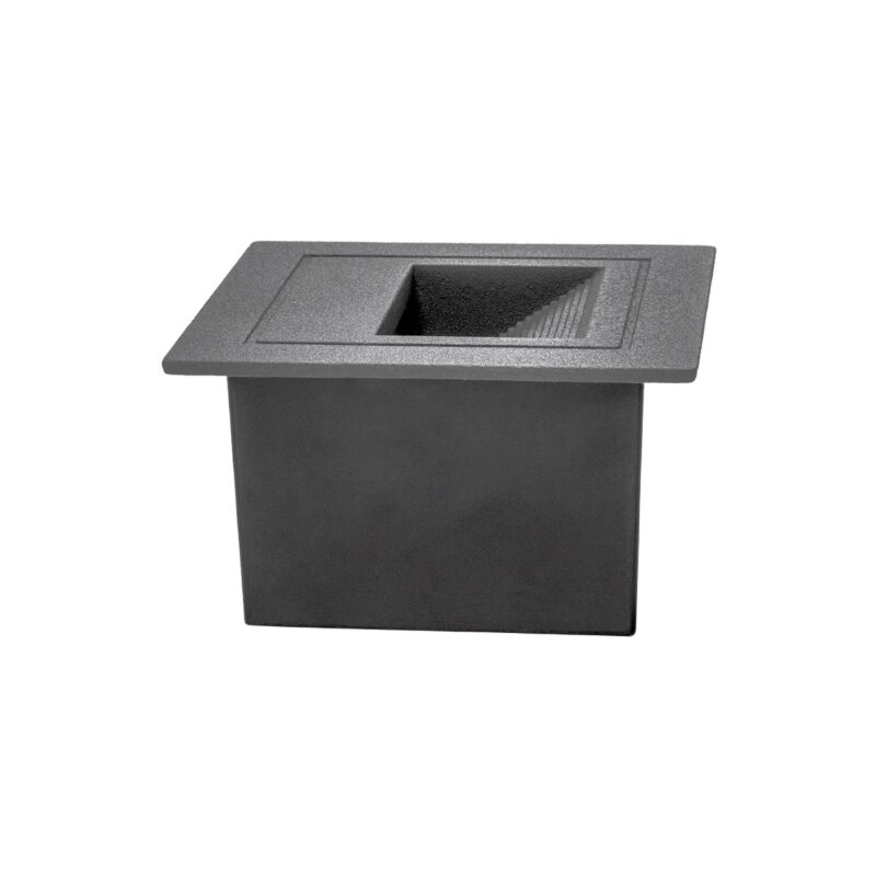 kelvo® STEPART KLV-101-0078 Χωνευτό Φωτιστικό Σκαλοπατιού / Διαδρόμου LED 3W 375lm 45° AC 220-240V Αδιάβροχο IP65 Θερμό Λευκό 2700K – Lumileds SMD Chip & TÜV SÜD Driver – Γκρι Ανθρακί Ματ – Μ8.5 x Π5 x Υ8.5cm / Q6.7 x 6.7cm – 5 Χρόνια Εγγύηση