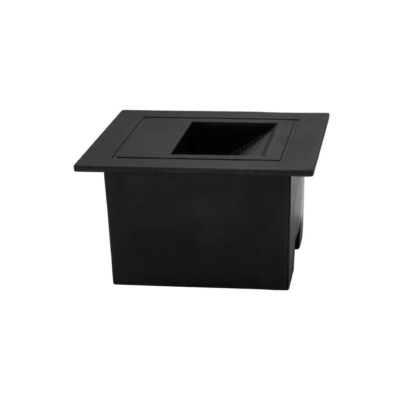 kelvo® STEPART KLV-101-0077 Χωνευτό Φωτιστικό Σκαλοπατιού / Διαδρόμου LED 3W 375lm 45° AC 220-240V Αδιάβροχο IP65 Θερμό Λευκό 2700K – Lumileds SMD Chip & TÜV SÜD Driver – Μαύρο Ματ – Μ8.5 x Π5 x Υ8.5cm / Q6.7 x 6.7cm – 5 Χρόνια Εγγύηση
