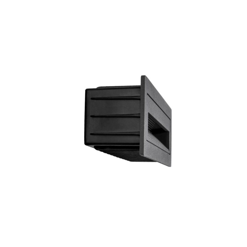 kelvo® STEPART KLV-101-0087 Χωνευτό Φωτιστικό Σκαλοπατιού / Διαδρόμου LED 4W 500lm 45° AC 220-240V Αδιάβροχο IP65 Θερμό Λευκό 2700K – Lumileds SMD Chip & TÜV SÜD Driver – Γκρι Ανθρακί Ματ – Μ21 x Π5.5 x Υ6.5cm / Q20.3 x 5.6cm – 5 Χρόνια Εγγύηση