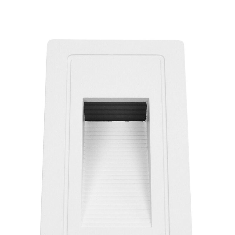 kelvo® STEPART KLV-101-0091 Χωνευτό Φωτιστικό Σκαλοπατιού / Διαδρόμου LED 3W 375lm 45° AC 220-240V Αδιάβροχο IP65 Θερμό Λευκό 2700K – Lumileds SMD Chip & TÜV SÜD Driver – Λευκό Ματ – Μ6 x Π5.5 x Υ10cm / Q5 x 9.6cm – 5 Χρόνια Εγγύηση