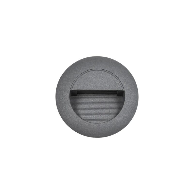 kelvo® STEPART KLV-101-0075 Χωνευτό Φωτιστικό Σκαλοπατιού / Διαδρόμου LED 3W 375lm 45° AC 220-240V Αδιάβροχο IP65 Θερμό Λευκό 2700K – Lumileds SMD Chip & TÜV SÜD Driver – Γκρι Ανθρακί Ματ – Μ8.3 x Π4.5 x Υ8.3cm / Q6.6 x 6.6cm – 5 Χρόνια Εγγύηση