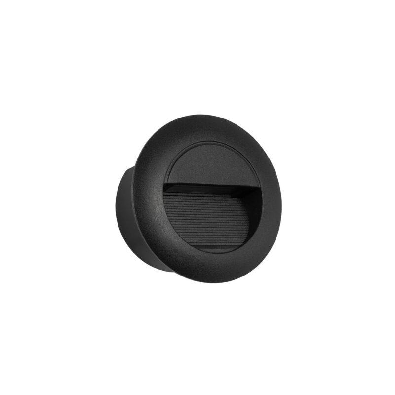 kelvo® STEPART KLV-101-0074 Χωνευτό Φωτιστικό Σκαλοπατιού / Διαδρόμου LED 3W 375lm 45° AC 220-240V Αδιάβροχο IP65 Θερμό Λευκό 2700K – Lumileds SMD Chip & TÜV SÜD Driver – Μαύρο Ματ – Μ8.3 x Π4.5 x Υ8.3cm / Q6.6 x 6.6cm – 5 Χρόνια Εγγύηση