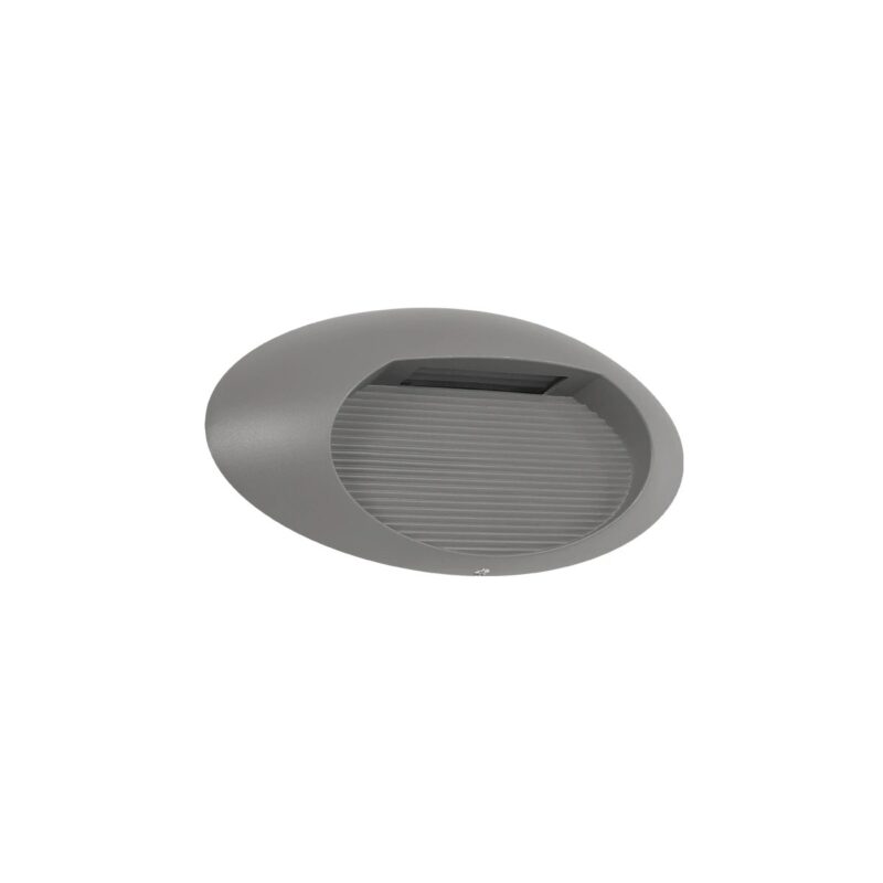 kelvo® STEPART KLV-101-0099 Φωτιστικό Σκαλοπατιού / Διαδρόμου LED 3W 375lm 45° AC 220-240V Αδιάβροχο IP65 Θερμό Λευκό 2700K – Lumileds SMD Chip & TÜV SÜD Driver – Γκρι Ανθρακί Ματ – Μ26 x Π5.5 x Υ13cm – 5 Χρόνια Εγγύηση