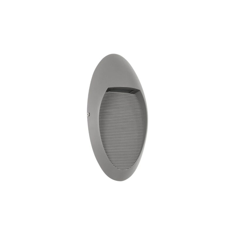 kelvo® STEPART KLV-101-0102 Φωτιστικό Σκαλοπατιού / Διαδρόμου LED 3W 375lm 45° AC 220-240V Αδιάβροχο IP65 Θερμό Λευκό 2700K – Lumileds SMD Chip & TÜV SÜD Driver – Γκρι Ανθρακί Ματ – Μ13 x Π5.5 x Υ26cm – 5 Χρόνια Εγγύηση