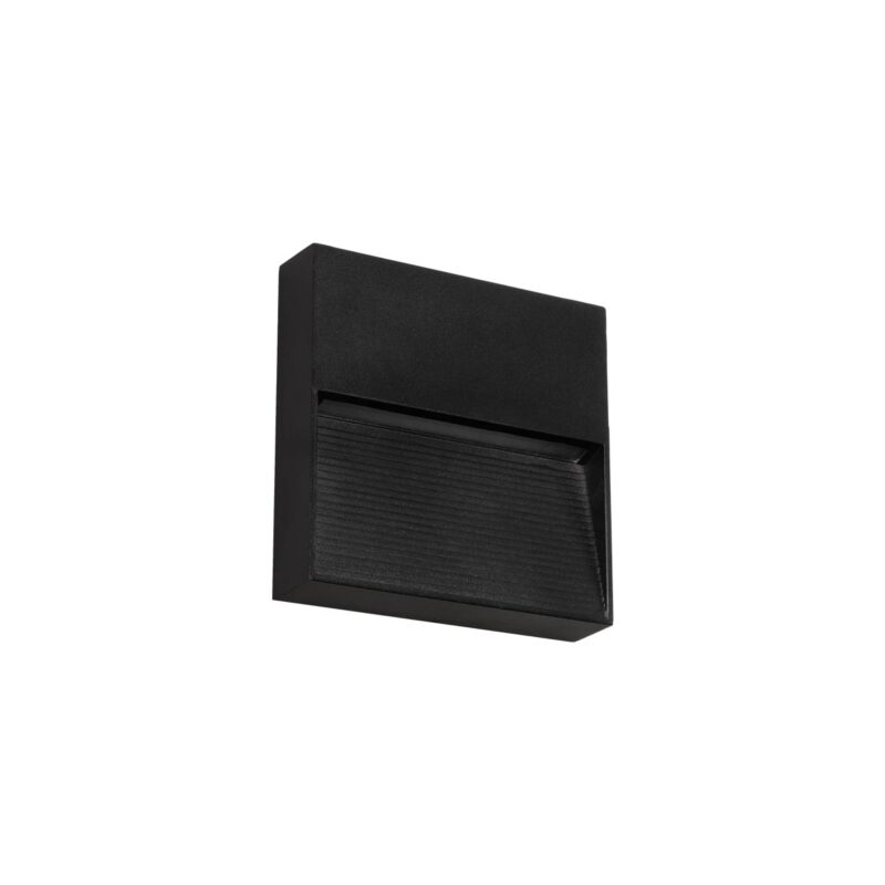 kelvo® STEPART KLV-101-0104 Φωτιστικό Σκαλοπατιού / Διαδρόμου LED 4W 500lm 45° AC 220-240V Αδιάβροχο IP65 Θερμό Λευκό 2700K – Lumileds SMD Chip & TÜV SÜD Driver – Μαύρο Ματ – Μ15 x Π3.5 x Υ15cm – 5 Χρόνια Εγγύηση