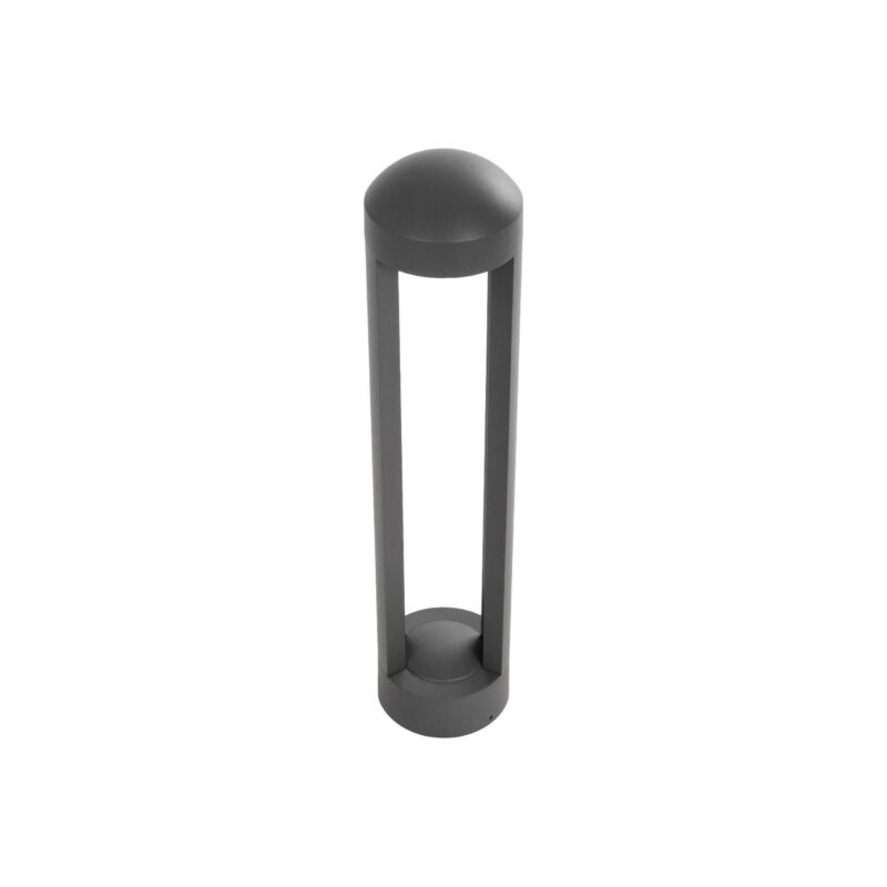 kelvo® GREMO KLV-101-0122 Φωτιστικό Κολωνάκι Κήπου LED 7W 875lm 45° AC 220-240V Αδιάβροχο IP65 Θερμό Λευκό 2700K – Bridgelux COB Chip & TÜV SÜD Driver – Γκρι Ανθρακί Ματ – Μ10.8 x Π10.8 x Υ50cm – 5 Χρόνια Εγγύηση