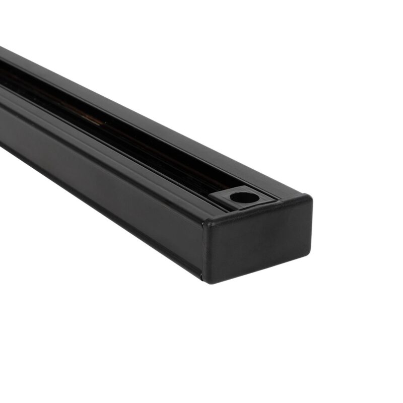 GLOBOSTAR® TRACKOLD-2PH 60875 Διφασική Ράγα 3 Καλωδίων 2L+1N για Σύστημα Ράγας Trackold-2PH AC 220-240V IP20 – Μαύρο Ματ – Μ100 x Π5 x Υ1cm