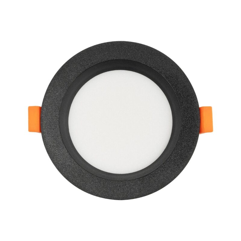 GLOBOSTAR® WATERA 60897 Χωνευτό Downlight Σποτ Panel Μπάνιου & WC LED 12W 1500lm 120° AC 220-240V Αδιάβροχο IP54 Ρυθμιζόμενο Λευκό CCT με Διακόπτη στο Σώμα 2700K/4500K/6000K Dimmable – Lumileds SMD Chip & TÜV SÜD Driver – Μαύρο Ματ – Μ10.8 x Π10.8 x Υ3.2cm / Q9cm – 3 Χρόνια Εγγύηση