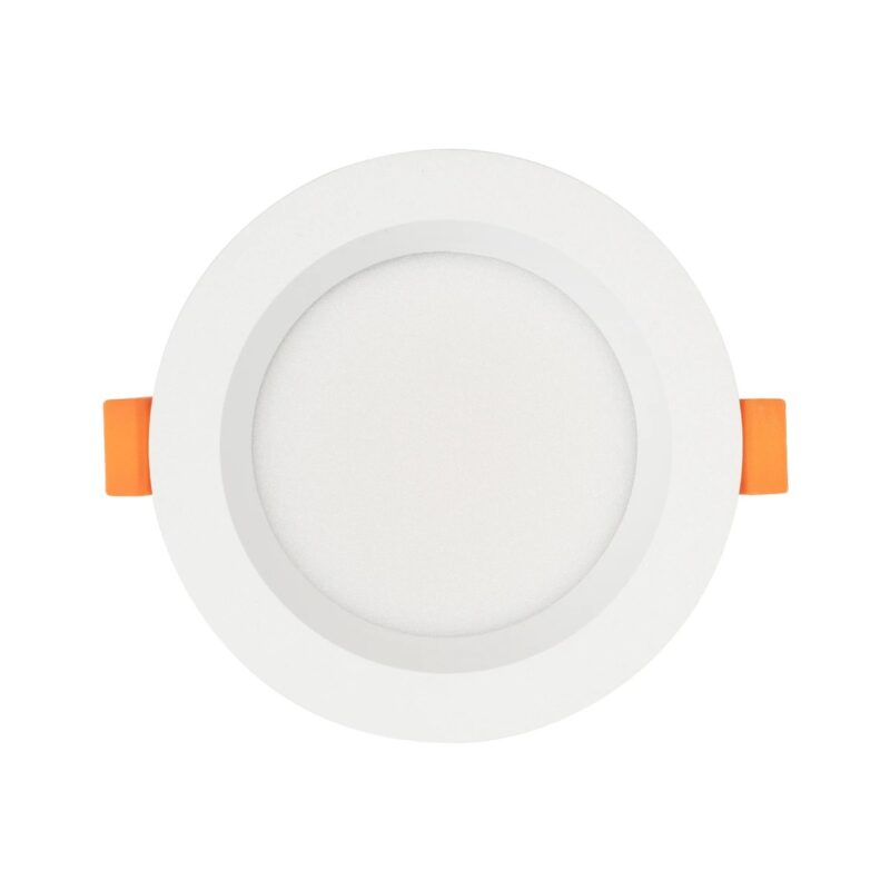 GLOBOSTAR® WATERA 60898 Χωνευτό Downlight Σποτ Panel Μπάνιου & WC LED 12W 1500lm 120° AC 220-240V Αδιάβροχο IP54 Ρυθμιζόμενο Λευκό CCT με Διακόπτη στο Σώμα 2700K/4500K/6000K Dimmable – Lumileds SMD Chip & TÜV SÜD Driver – Λευκό Ματ – Μ10.8 x Π10.8 x Υ3.2cm / Q9cm – 3 Χρόνια Εγγύηση