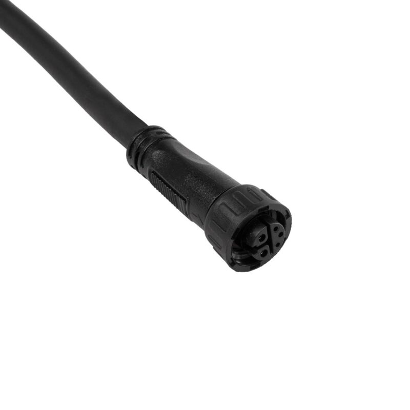 GLOBOSTAR® CONNECTOR 60958 5 Pin Καλώδιο/Επέκταση Ι 1 Μέτρου με Είσοδο 1 x Αρσενικό Βύσμα & Έξοδο 1 x Θηλυκό Βύσμα Αδιάβροχο IP68 – Μαύρο – Μ100 x Π1.6 x Υ1.6cm