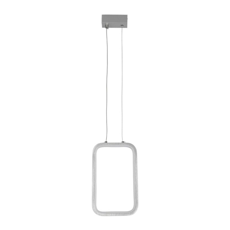 GLOBOSTAR® DEROBA 61300 Μοντέρνο Κρεμαστό Φωτιστικό Οροφής LED 12W 1320lm 360° AC 220-240V IP20 Ρυθμιζόμενο Λευκό CCT με On/Off 2700K/4500K/6000K – Lumileds SMD Chip – Νίκελ Βούρτσας – Μ16 x Π1.6 x Υ25.5cm – 3 Χρόνια Εγγύηση