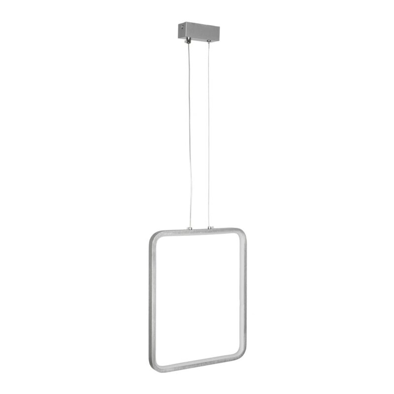 GLOBOSTAR® NEROBA 61304 Μοντέρνο Κρεμαστό Φωτιστικό Οροφής LED 18W 1980lm 360° AC 220-240V IP20 Ρυθμιζόμενο Λευκό CCT με On/Off 2700K/4500K/6000K – Lumileds SMD Chip – Νίκελ Βούρτσας – Μ29 x Π2 x Υ36cm – 3 Χρόνια Εγγύηση