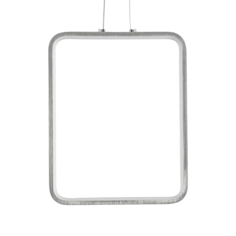 GLOBOSTAR® NEROBA 61304 Μοντέρνο Κρεμαστό Φωτιστικό Οροφής LED 18W 1980lm 360° AC 220-240V IP20 Ρυθμιζόμενο Λευκό CCT με On/Off 2700K/4500K/6000K – Lumileds SMD Chip – Νίκελ Βούρτσας – Μ29 x Π2 x Υ36cm – 3 Χρόνια Εγγύηση