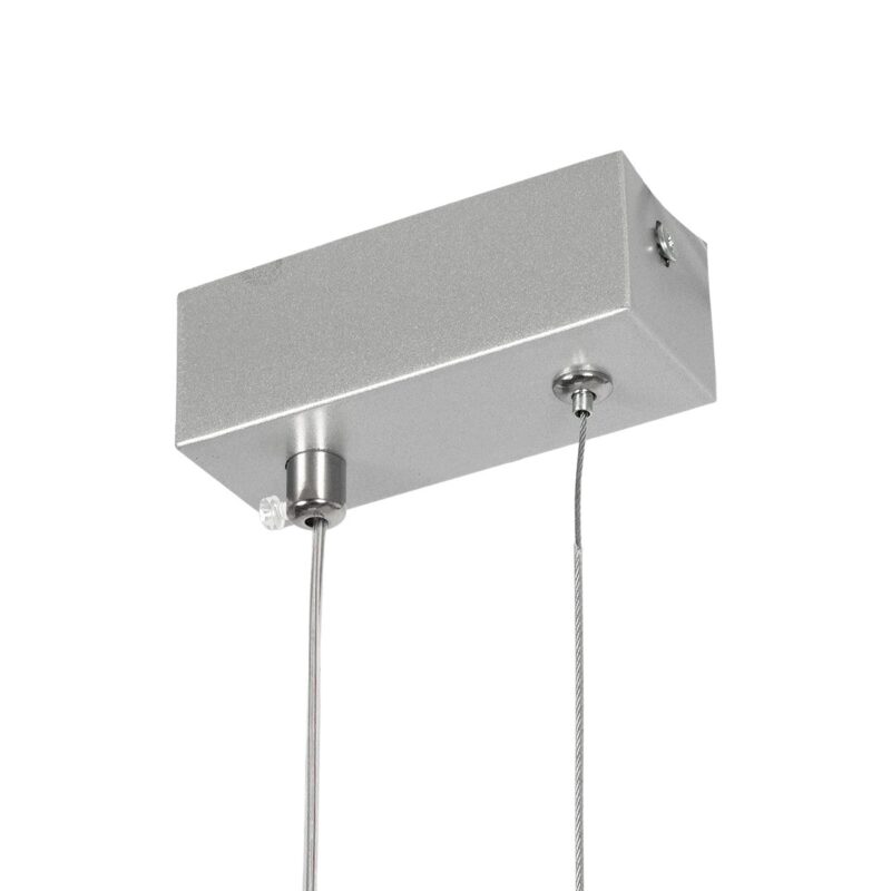 GLOBOSTAR® NEROBA 61304 Μοντέρνο Κρεμαστό Φωτιστικό Οροφής LED 18W 1980lm 360° AC 220-240V IP20 Ρυθμιζόμενο Λευκό CCT με On/Off 2700K/4500K/6000K – Lumileds SMD Chip – Νίκελ Βούρτσας – Μ29 x Π2 x Υ36cm – 3 Χρόνια Εγγύηση