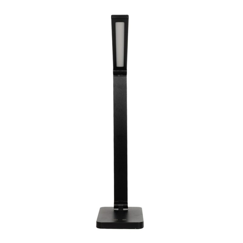GLOBOSTAR® TEBLA 60481 Μοντέρνο Επιτραπέζιο Φωτιστικό Γραφείου LED 5W 500lm 120° AC 220-240V IP20 Ρυθμιζόμενο Λευκό CCT με Αφή 2700K/4500K/6000K Dimmable – Bridgelux SMD Chip – Μαύρο – Μ11 x Π31 x Υ52cm – 2 Χρόνια Εγγύηση