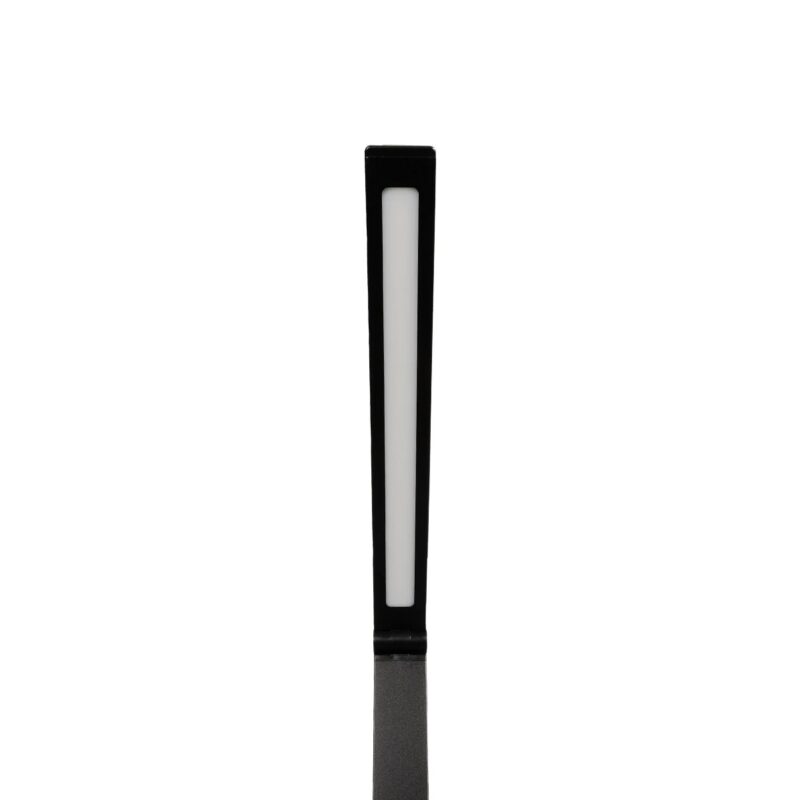 GLOBOSTAR® TEBLA 60481 Μοντέρνο Επιτραπέζιο Φωτιστικό Γραφείου LED 5W 500lm 120° AC 220-240V IP20 Ρυθμιζόμενο Λευκό CCT με Αφή 2700K/4500K/6000K Dimmable – Bridgelux SMD Chip – Μαύρο – Μ11 x Π31 x Υ52cm – 2 Χρόνια Εγγύηση
