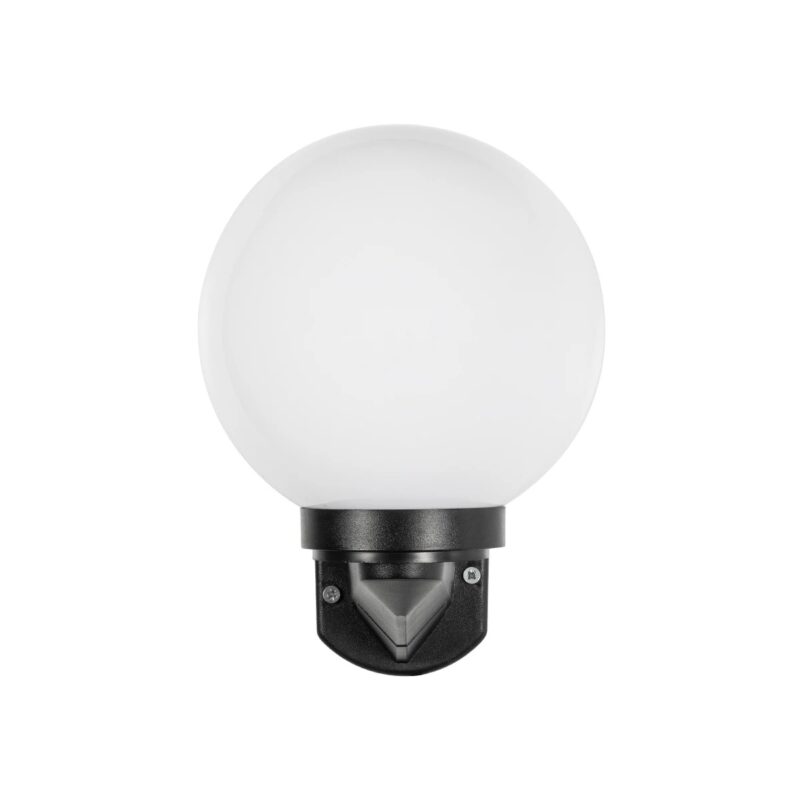 GLOBOSTAR® AGROS 61592 Μοντέρνο Φωτιστικό Τοίχου – Απλίκα με Ντουί 1 x E27 AC 220-240V Αδιάβροχο IP65 – Λευκό & Μάυρο – Μ20 x Π20 x Υ30cm