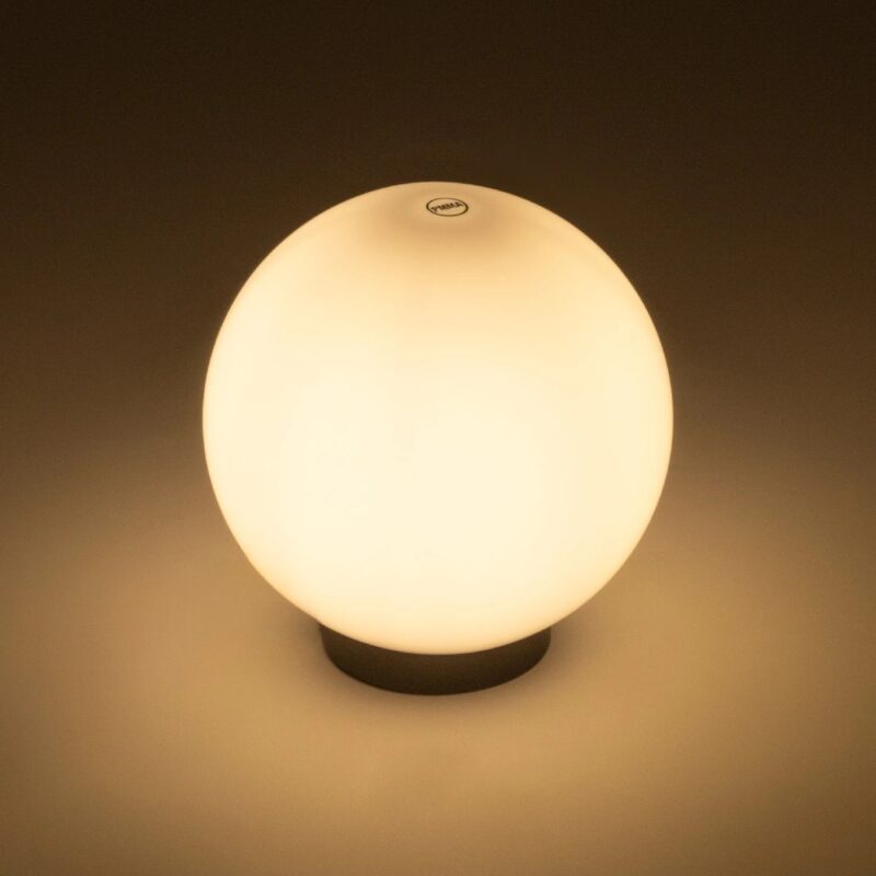 GLOBOSTAR® AGROS 61594 Φωτιστικό Κήπου με Ντουί 1 x E27 AC 220-240V Αδιάβροχο IP65 – Λευκό & Μάυρο – Μ20 x Π20 x Υ22cm