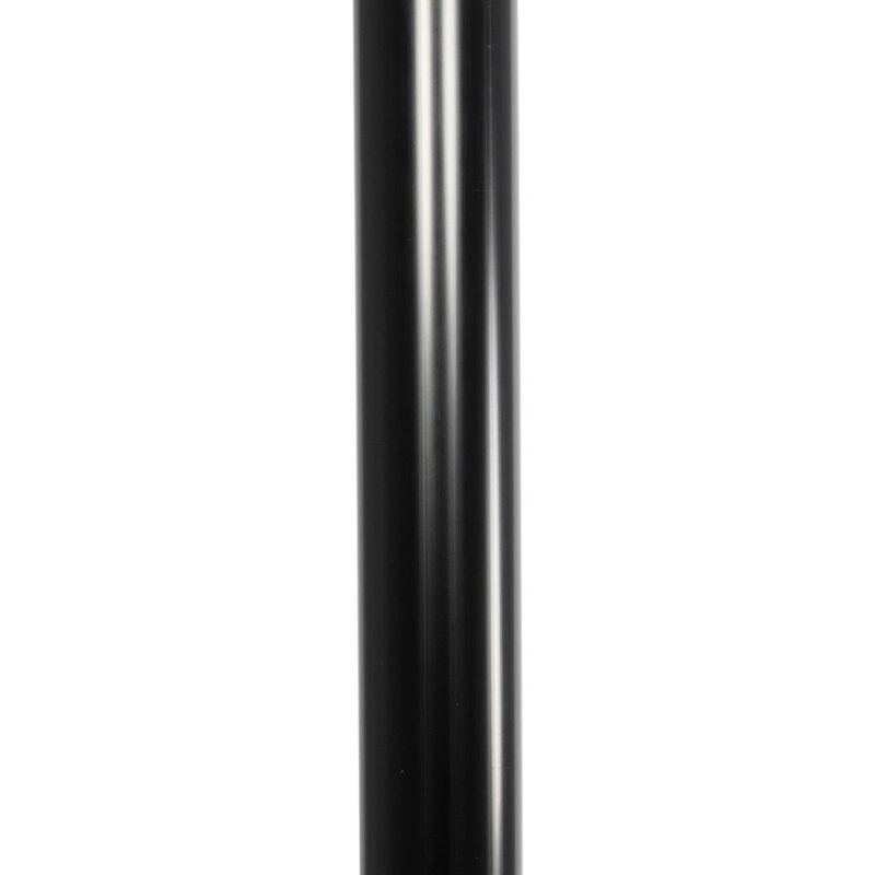 GLOBOSTAR® AGROS 61597 Φωτιστικό Κολωνάκι Κήπου με Ντουί 1 x E27 AC 220-240V Αδιάβροχο IP65 – Λευκό & Μάυρο – Μ30 x Π30 x Υ240cm
